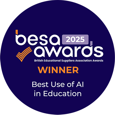 BESA Awards 2025 winner badge for Best Use of AI in Education